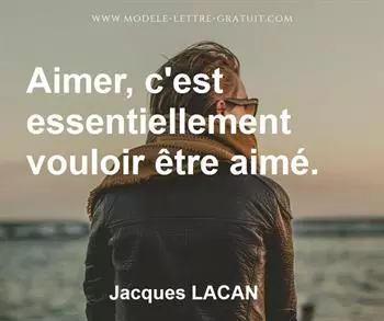 Citation de Jacques LACAN
