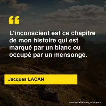 Citation Jacques LACAN