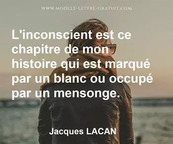 Citation de Jacques LACAN