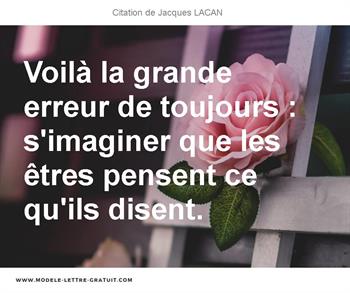 Citations Jacques LACAN