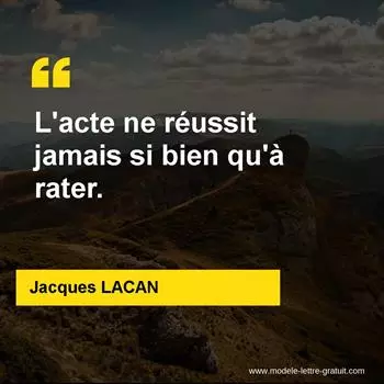 Citation Jacques LACAN