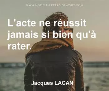 Citation de Jacques LACAN