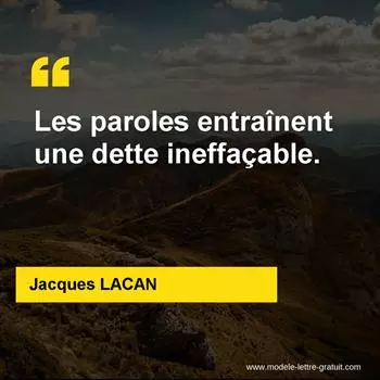 Citation Jacques LACAN
