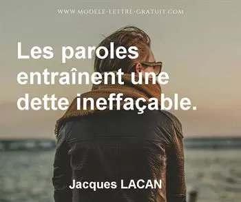 Citation de Jacques LACAN
