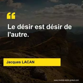 Citation Jacques LACAN