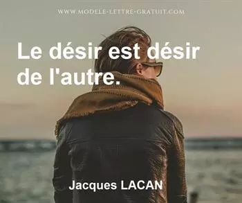 Citation de Jacques LACAN
