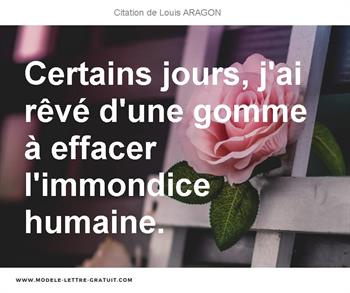 Citations Louis ARAGON