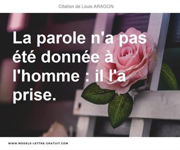 Citations Louis ARAGON