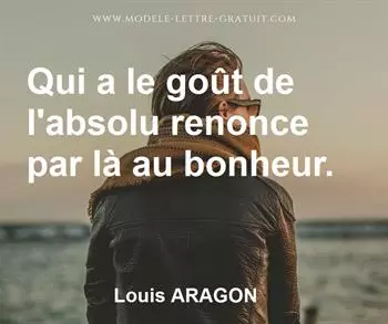 Citation de Louis ARAGON