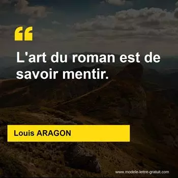 Citation Louis ARAGON