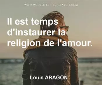 Citation de Louis ARAGON