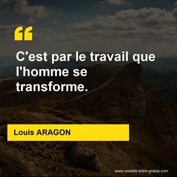 Citation Louis ARAGON