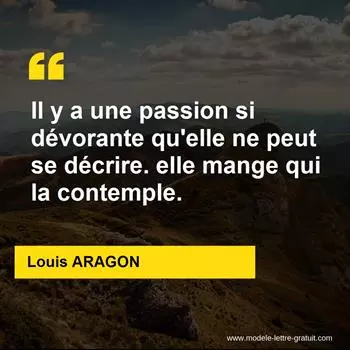 Citation Louis ARAGON