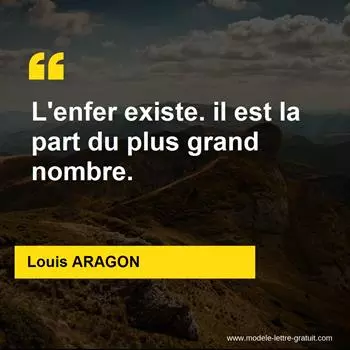 Citation Louis ARAGON