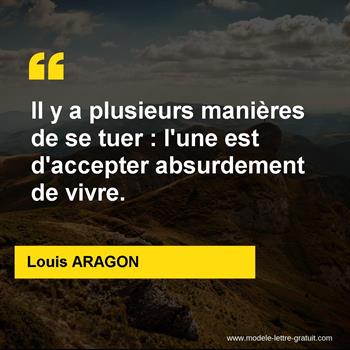 Citation de Louis ARAGON