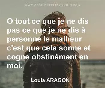 Citation de Louis ARAGON
