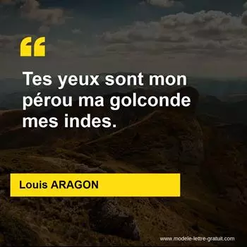 Citation Louis ARAGON