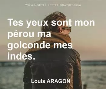 Citation de Louis ARAGON