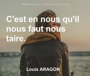Citation de Louis ARAGON