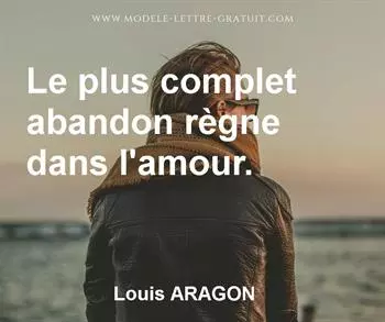 Citation de Louis ARAGON