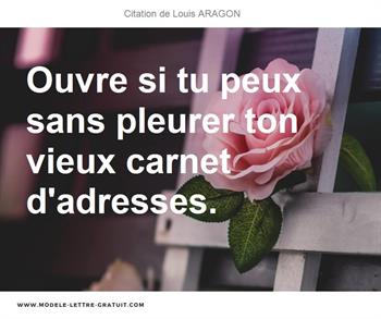 Citations Louis ARAGON