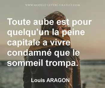 Citation de Louis ARAGON