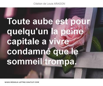Citations Louis ARAGON
