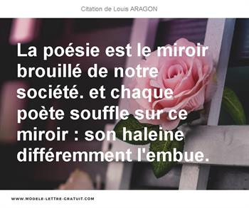 Citations Louis ARAGON