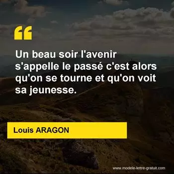 Citation Louis ARAGON