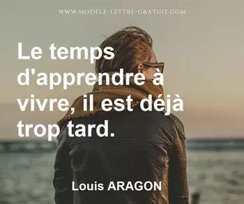 Citation de Louis ARAGON