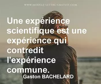 Citation de Gaston BACHELARD