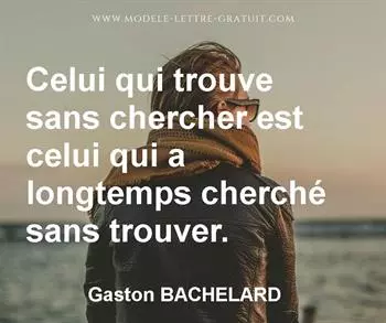 Citation de Gaston BACHELARD