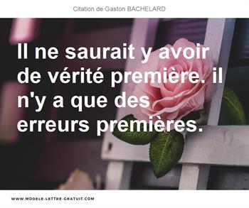 Citations Gaston BACHELARD