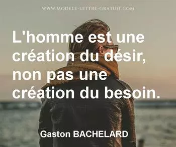 Citation de Gaston BACHELARD