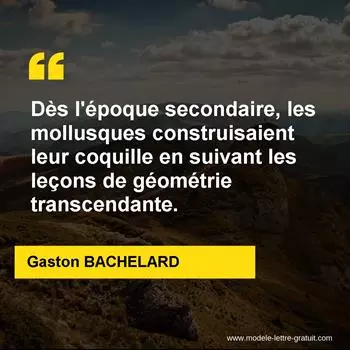 Citation Gaston BACHELARD