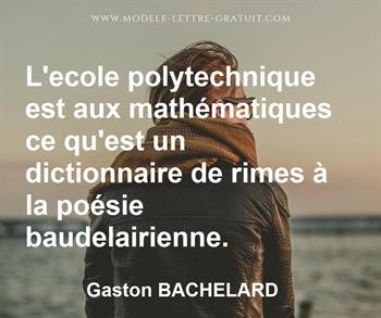 Citation de Gaston BACHELARD