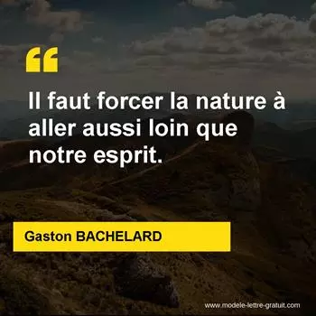 Citation Gaston BACHELARD