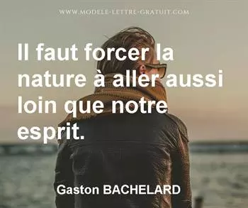 Citation de Gaston BACHELARD
