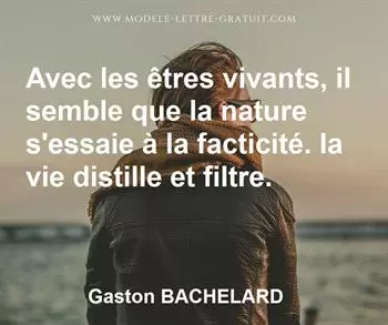 Citation de Gaston BACHELARD