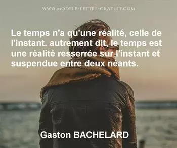 Citation de Gaston BACHELARD