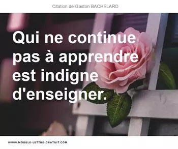 Citations Gaston BACHELARD