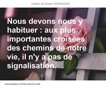 Citations Ernest HEMINGWAY