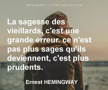 Citation de Ernest HEMINGWAY