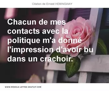 Citations Ernest HEMINGWAY