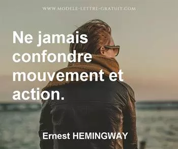 Citation de Ernest HEMINGWAY