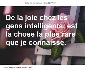 Citations Ernest HEMINGWAY