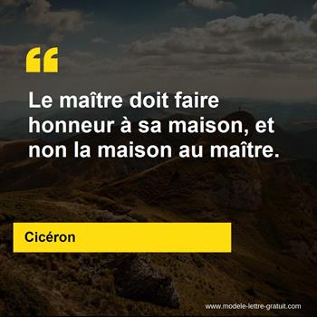 Citation de Cicéron