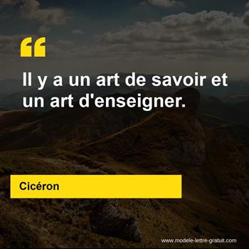 Citation de Cicéron