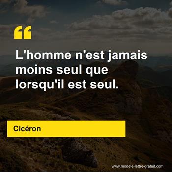 Citation de Cicéron