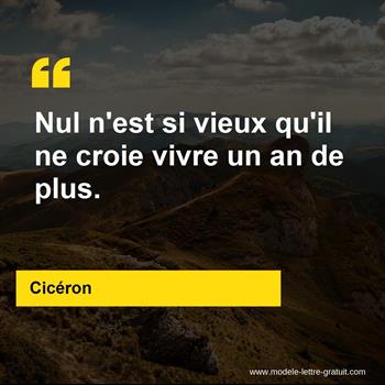 Citation de Cicéron